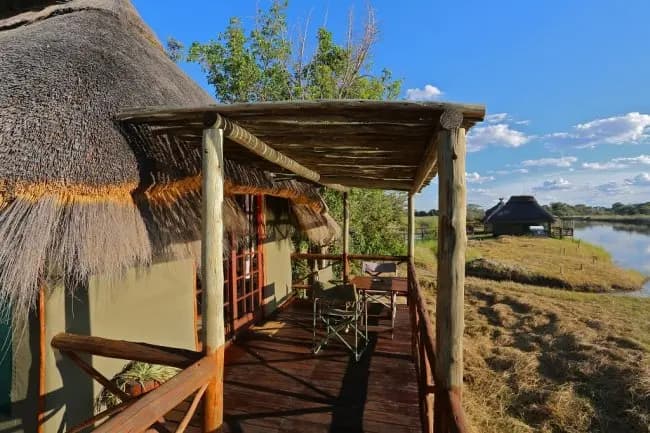 River Chalet with Reflection