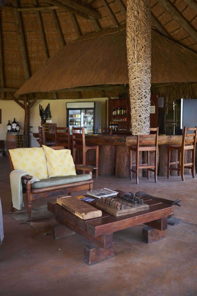 Lounge with Yellow Cushions